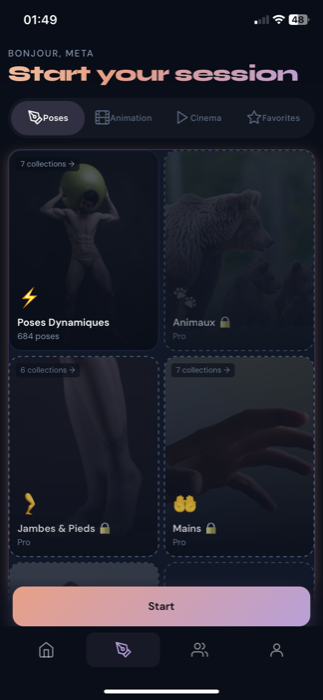 Gesturo · Pose catalog and streak